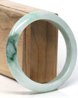 Baikalla Classic Blue-green Jade Jadeite Bangle Bracelet (59.9 mm)