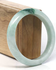 Baikalla Classic Blue-green Jade Jadeite Bangle Bracelet (59.9 mm)