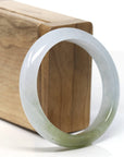 Baikalla "Half Round" High-End Icy Jadeite Jade Bangle Bracelet (55.7mm)
