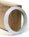 Baikalla "Half Round" High-End Icy Jadeite Jade Bangle Bracelet (55.7mm)