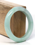 Baikalla Classic Green Natural Jadeite Jade Bangle Bracelet (55.8mm)
