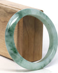 Baikalla Classic Blue-green Jade Jadeite Bangle Bracelet (60.5mm )