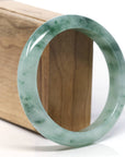 Baikalla Classic Blue-green Jade Jadeite Bangle Bracelet (60.5mm )