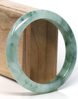 Baikalla Classic Blue-green Jade Jadeite Bangle Bracelet (60.5mm )