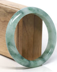 Baikalla Classic Blue-green Jade Jadeite Bangle Bracelet (60.5mm )