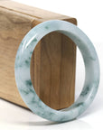 Baikalla Classic Real Blue-green Jade Jadeite Bangle Bracelet ( 57.1mm )