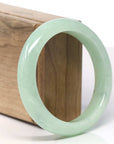 Baikalla Icy Light Green Jadeite Jade Bangle Bracelet (57.8 mm)
