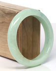 Baikalla Icy Light Green Jadeite Jade Bangle Bracelet (57.8 mm)