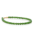 Baikalla Jewelry jade beads bracelet Copy of Copy of 24K Pure Yellow Gold Money Bead With Genuine Green Jade Round Beads Bracelet Bangle ( 8 mm )