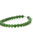 Baikalla Jewelry jade beads bracelet Baikalla Genuine Fine Green Nephrite Jade Round Beads Bracelet With 18K White Gold Jump Ring ( 6mm )