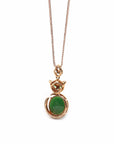 Baikalla Jewelry genuine jadeite pendant Copy of Baikalla™ "Stallion" 18k Rose Gold Genuine Burmese Imperial Jadeite Stallion Necklace, real jadeite Jade Horse Pendant Necklace