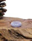 Baikalla Natural Icy "Vixen" Lavender Jadeite Jade Traditional Ring