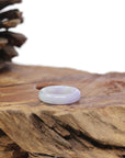Baikalla Natural Icy Lavender & Light Green Jadeite Jade Traditional Ring