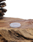 Baikalla Natural Icy Light Lavender Jadeite Jade Traditional Ring