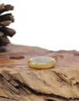 Baikalla Natural Icy Orange Jadeite Jade Traditional Ring