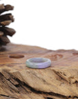 Baikalla Natural Icy Lavender & Green Jadeite Jade Traditional Ring