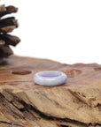 Baikalla Natural "Vixen" Lavender W/ Blue-Green Flowers Jadeite Jade Traditional Ring