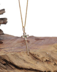 Baikalla Natural Icy Jadeite Jade "Good Luck Key" Pendant W/ 18kr Gold Bail & Imperial Green Jade