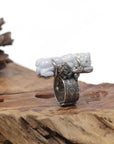 Baikalla Natural Lavender & Green Jadeite Jade "PiXiu" Sterling Silver Ring
