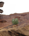 Baikalla Natural Green Jadeite Jade Chubby Horse Pendant