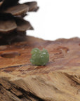 Baikalla Natural Green Jadeite Jade Chubby Horse Pendant