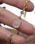 Baikalla 18k Yellow Gold & Natural Icy Jadeite Jade PiXiu Bracelet W/ Imperial Green Jade & Natural Diamonds