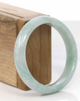 Baikalla Jewelry Jadeite Jade Bangle Bracelet Baikalla™ "Classic Bangle" Genuine Burmese Green Jadeite Jade Bangle Bracelet (57.05 mm)