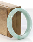 Baikalla Jewelry Jadeite Jade Bangle Bracelet Baikalla™ "Classic Bangle" Genuine Burmese Green Jadeite Jade Bangle Bracelet (56.8 mm)