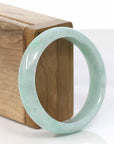 Baikalla Jewelry Jadeite Jade Bangle Bracelet Baikalla™ "Classic Bangle" Genuine Burmese Green Jadeite Jade Bangle Bracelet (56.8 mm)