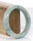 Baikalla Jewelry Jadeite Jade Bangle Bracelet Natural Ice Jadeite Jade Bangle Bracelet ( 57.3 mm )