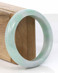 Baikalla Jewelry Jadeite Jade Bangle Bracelet Copy of Copy of Lavender- Green Natural Genuine Burmese Jadeite Jade Bangle ( 56.14 mm )