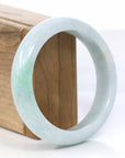 Baikalla Jewelry Jadeite Jade Bangle Bracelet Copy of Lavender- Green Natural Genuine Burmese Jadeite Jade Bangle ( 56.14 mm )