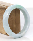 Baikalla Jewelry Jadeite Jade Bangle Bracelet Copy of Lavender- Green Natural Genuine Burmese Jadeite Jade Bangle ( 56.14 mm )