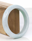 Baikalla Jewelry Jadeite Jade Bangle Bracelet Copy of Lavender- Green Natural Genuine Burmese Jadeite Jade Bangle ( 56.14 mm )