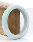 Baikalla Jewelry Jadeite Jade Bangle Bracelet Copy of Lavender- Green Natural Genuine Burmese Jadeite Jade Bangle ( 56.14 mm )