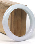 Baikalla Light Icy Green & Lavender Jadeite Jade Bangle Bracelet (58.7mm)