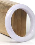 Baikalla Natural Light Lavender Jadeite Jade Bangle Bracelet (57.8mm)
