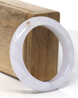 Baikalla Natural Light Lavender W/ SaJin Jadeite Jade Bangle Bracelet (52.9mm)