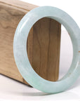 Baikalla Natural Light Green "SaJin" Gold Dust Jadeite Jade Bangle Bracelet (59mm)