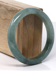 Baikalla Natural Rich Green Jadeite Jade Bangle Bracelet (57.6 mm)