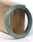 Baikalla Natural Rich Green Jadeite Jade Bangle Bracelet (57.6 mm)