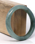 Baikalla Natural Rich Green Jadeite Jade Bangle Bracelet (57.6 mm)
