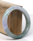 Baikalla Natural Deeper Green Jadeite Jade Bangle Bracelet (57.4 mm)