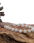 Baikalla Jewelry jade beads bracelet Baikalla Genuine High Ice Light Lavender Jadeite Jade Round Beads Bracelet With 18K Yellow Gold Clasp and Gold Beads ( 7 mm )