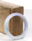 Baikalla Jewelry Jadeite Jade Bangle Bracelet Copy of Copy of High-quality Lavender Natural Burmese Jadeite Jade Oval Bangle (57.66 mm )