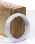 Baikalla Jewelry Jadeite Jade Bangle Bracelet Copy of Copy of High-quality Lavender Natural Burmese Jadeite Jade Oval Bangle (57.66 mm )