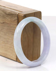 Baikalla Jewelry Jadeite Jade Bangle Bracelet Copy of Copy of High-quality Lavender Natural Burmese Jadeite Jade Oval Bangle (57.66 mm )
