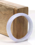Baikalla Jewelry Jadeite Jade Bangle Bracelet Copy of High-quality Lavender Natural Burmese Jadeite Jade Oval Bangle (57.66 mm )