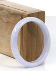 Baikalla Jewelry Jadeite Jade Bangle Bracelet Copy of High-quality Lavender Natural Burmese Jadeite Jade Oval Bangle (57.66 mm )