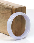Baikalla Jewelry Jadeite Jade Bangle Bracelet Copy of High-quality Lavender Natural Burmese Jadeite Jade Oval Bangle (57.66 mm )